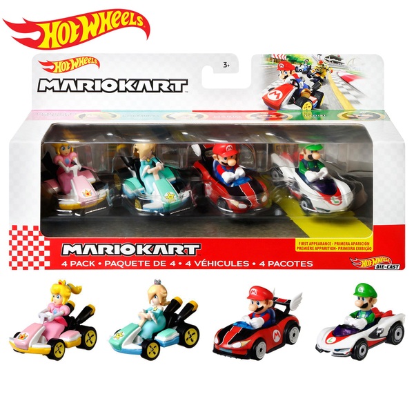 Hot Wheels Mario Kart Diecast 4Pack Smyths Toys Ireland