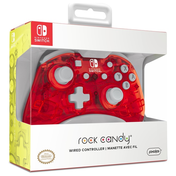 PDP Rock Candy Wired Controller for Nintendo Switch Cherry Smyths Toys UK