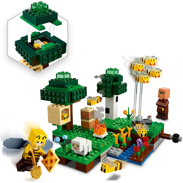 LEGO 21165 Minecraft The Bee Farm Building Set Smyths Toys UK