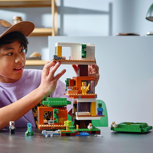 LEGO 21174 Minecraft The Modern Treehouse Toy with Figures Smyths