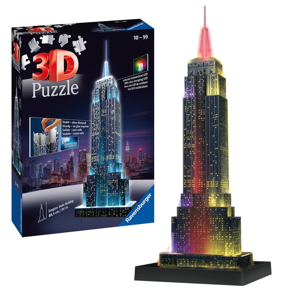 Ravensburger 3D Puzzle Night Edition Empire State Building bei Nacht