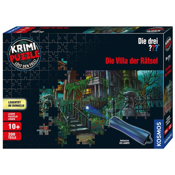 Die drei Fragezeichen 300 Teile Krimipuzzle Die Villa der Rätsel