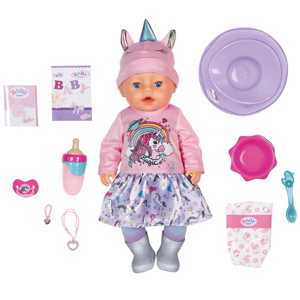 BABY born Soft Touch Einhorn Puppe ca. 43 cm Smyths Toys Superstores