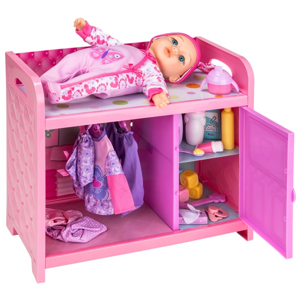 Baby Wickeltisch mit Puppe Smyths Toys Deutschland