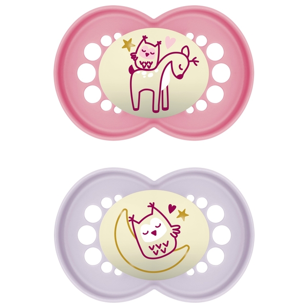 MAM Schnuller 616 Silikon Gr. 2 Original Pure Night 2er Set sortiert
