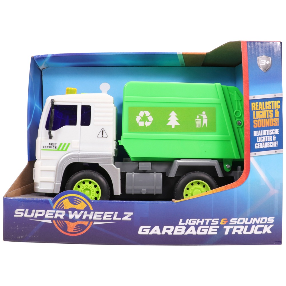 Super Wheelz Müllwagen mit Licht und Sound ca. 18,5 cm lang Smyths