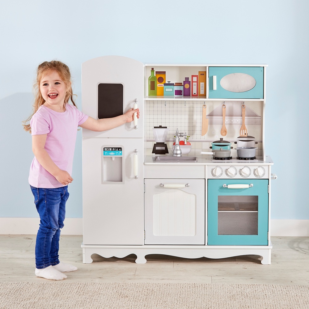 Kitchen Corner Deluxe Wooden Kitchen Smyths Toys UK