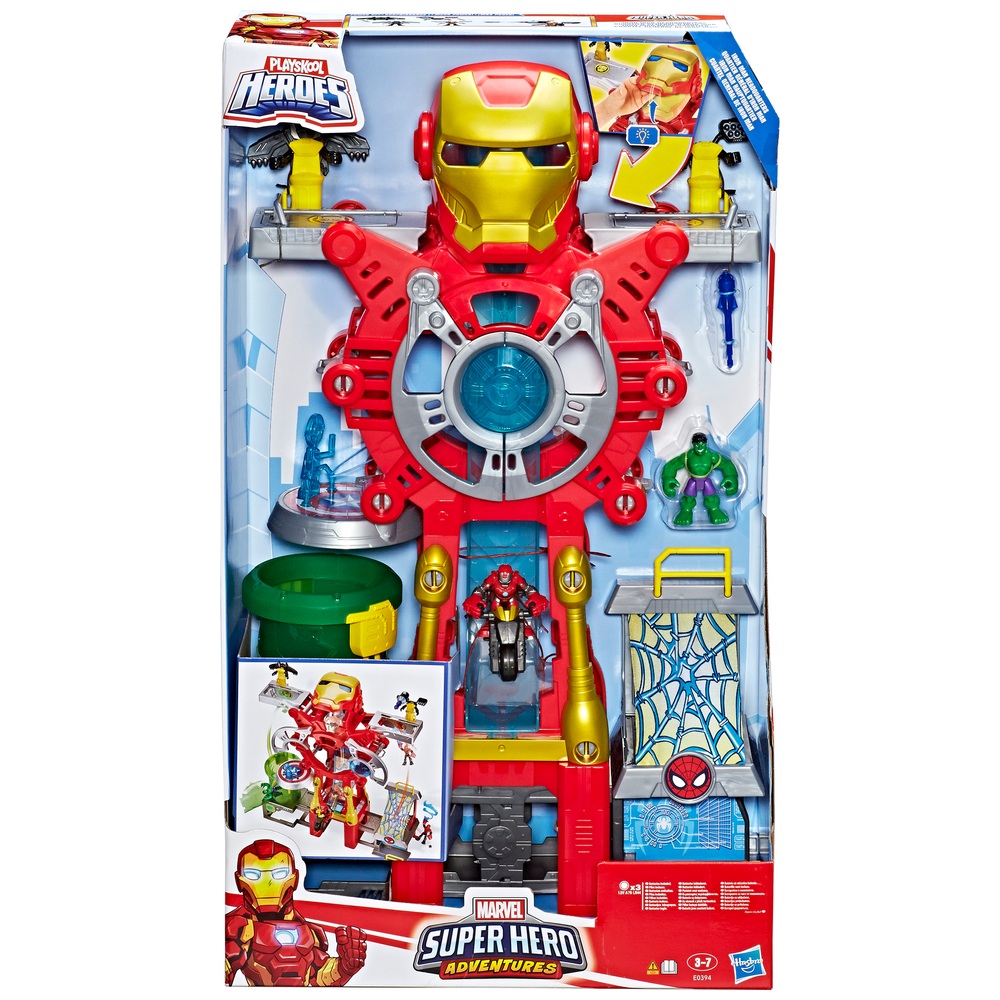 Playskool Heroes Marvel Super Hero Adventures Iron Man Headquarters