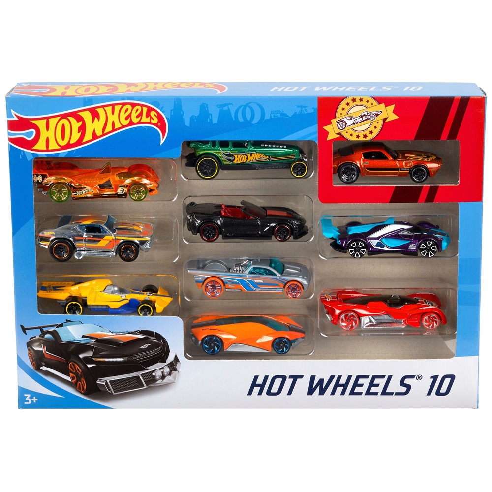 Hot Wheels Basic 10 Car Pack Hot Wheels Smyths Toys UK