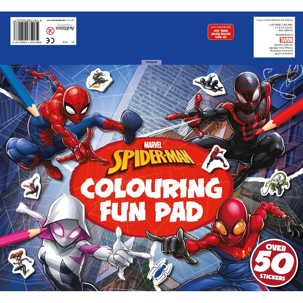 Marvel SpiderMan Colouring Fun Pad Smyths Toys Ireland