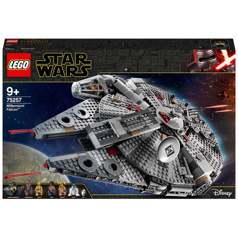 LEGO Star Wars 75257 Millennium Falcon Starship Building Set Smyths Toys UK
