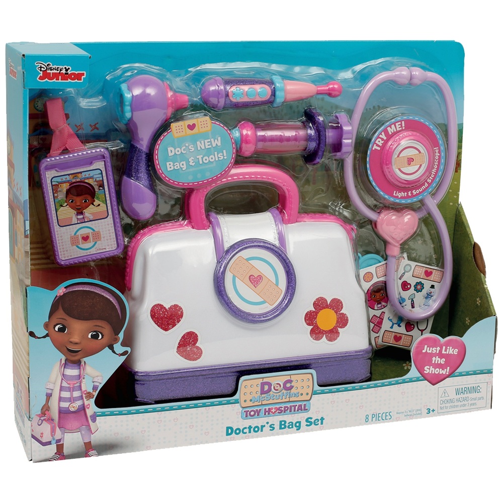 Doc McStuffins Toy Hospital Doctors Bag Set Smyths Toys UK