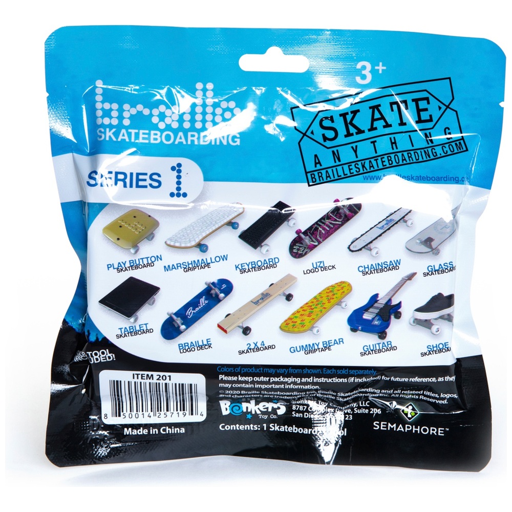 Braille Skateboading Mini Finger Skateboard Series 1 Assortment