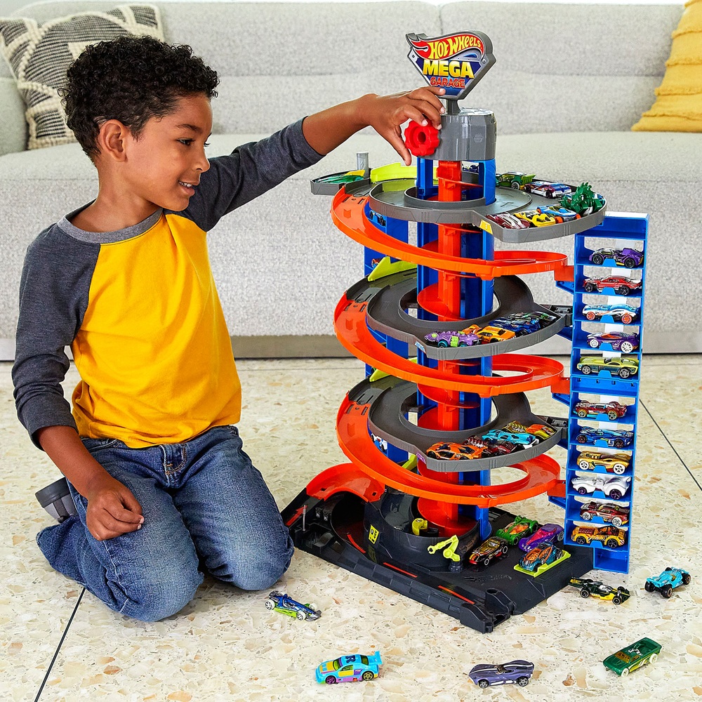 Mega Garage Motorized Hot Wheels City | stickhealthcare.co.uk