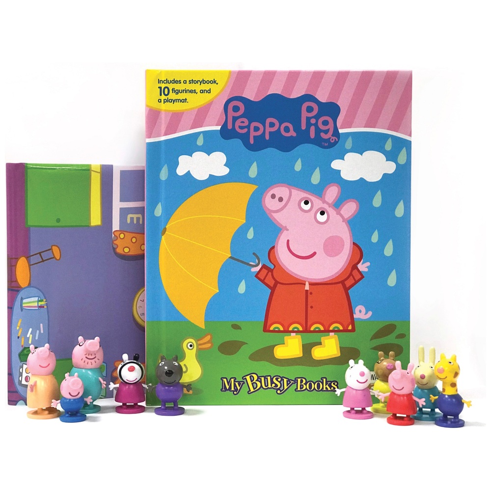 My Busy Books Peppa Pig, Book and 10 Figures Smyths Toys UK