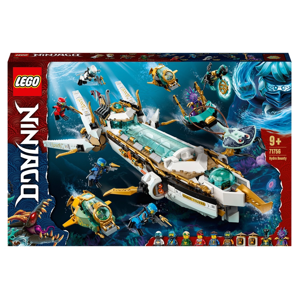 LEGO 71756 NINJAGO Hydro Bounty Submarine Toy Building Set Smyths Toys UK