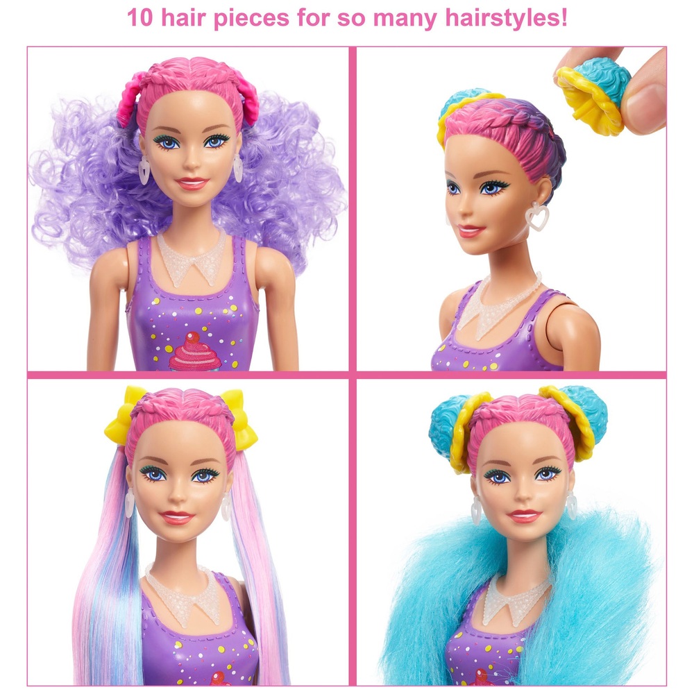 Barbie Colour Reveal Glitter! Hair Change Glitter Doll with 25