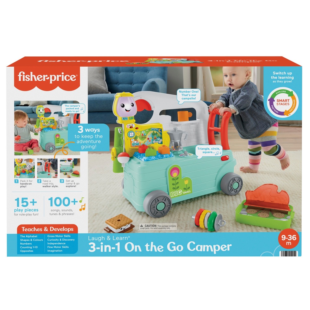 FisherPrice Laugh & Learn 3in1 OntheGo Camper Smyths Toys UK
