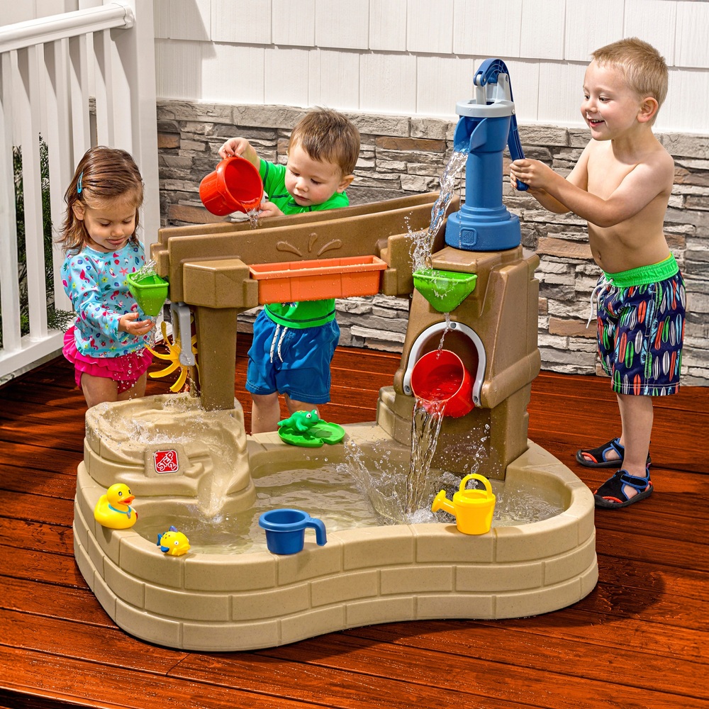 Step2 Wasserspieltisch Pump & Splash Discovery Pond mit Wasserspielzeug Smyths Toys Deutschland