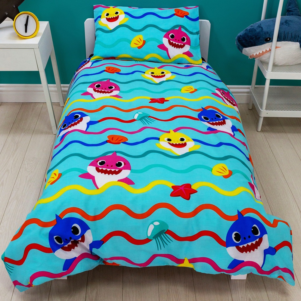 Baby Shark Cot Bed Bedding
