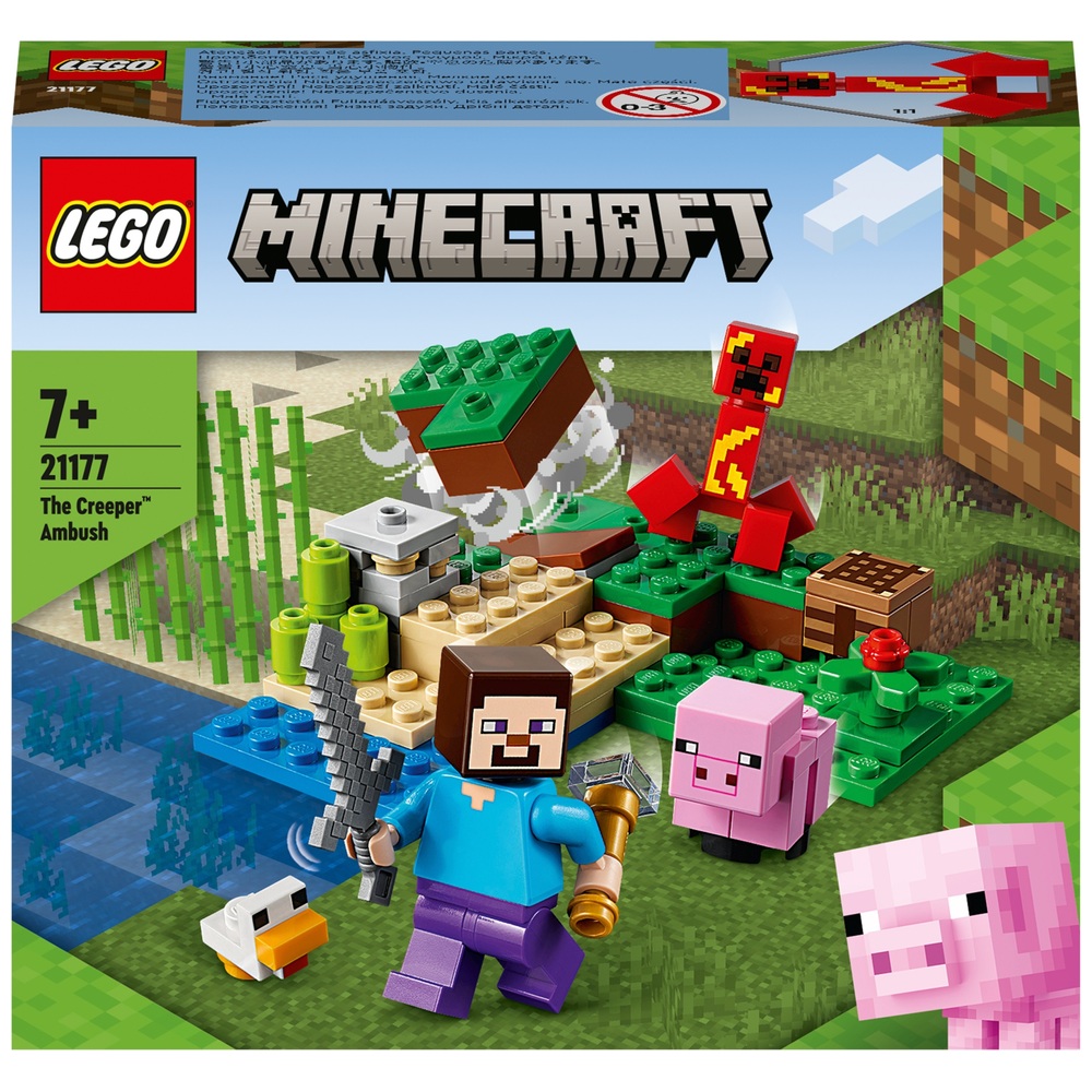 LEGO 21177 Minecraft The Creeper Ambush with Pig Figures Set Smyths