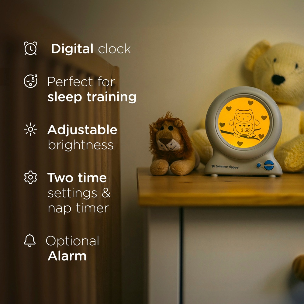 Tommee Tippee GroClock Sleep Trainer Clock, Alarm Clock and Night Light