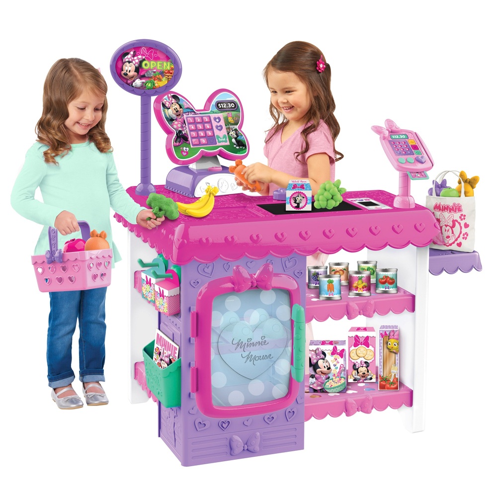Disney Junior Minnie Mouse Marvelous Market with 45 Play Food Pieces