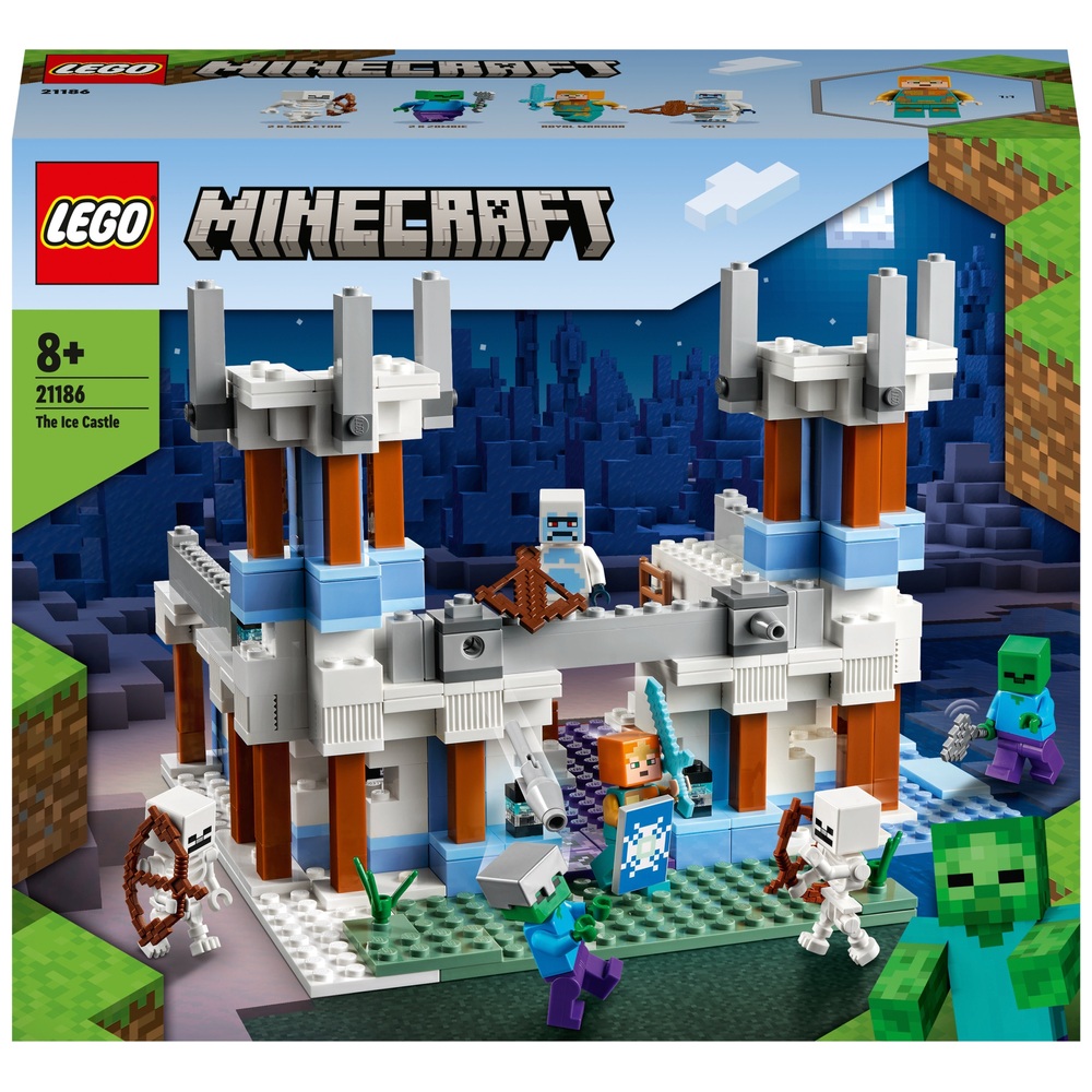 LEGO 21186 Minecraft The Ice Castle Toy with Zombie Figures Smyths
