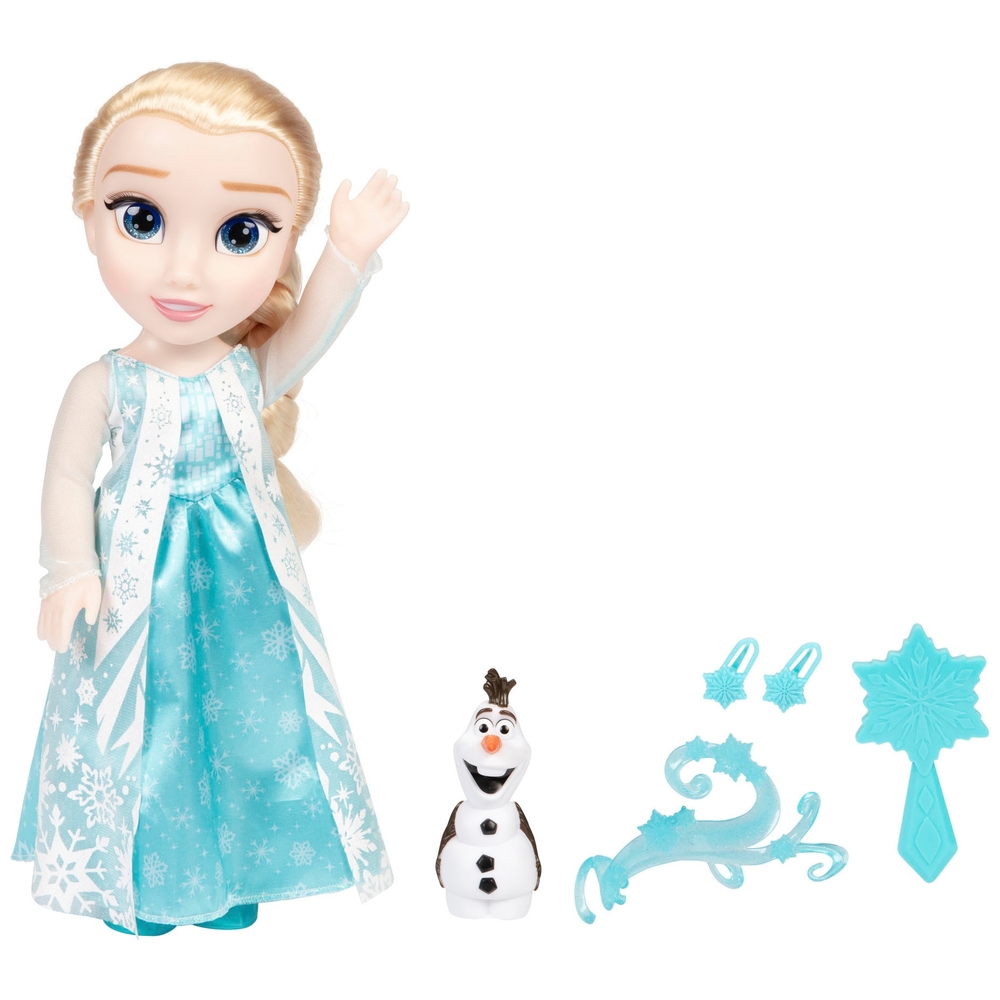 Disney Frozen Singing Elsa Toddler 35.5cm Doll Smyths Toys UK