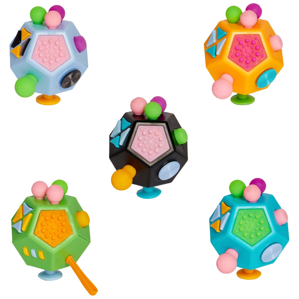 Toy Mania 12 sided multi fidget toy Assortment Smyths Toys UK