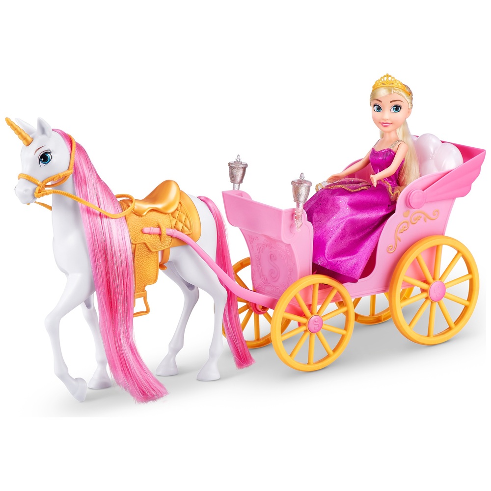 Sparkle Girlz Princess Doll with Horse & Carriage by ZURU Smyths Toys UK
