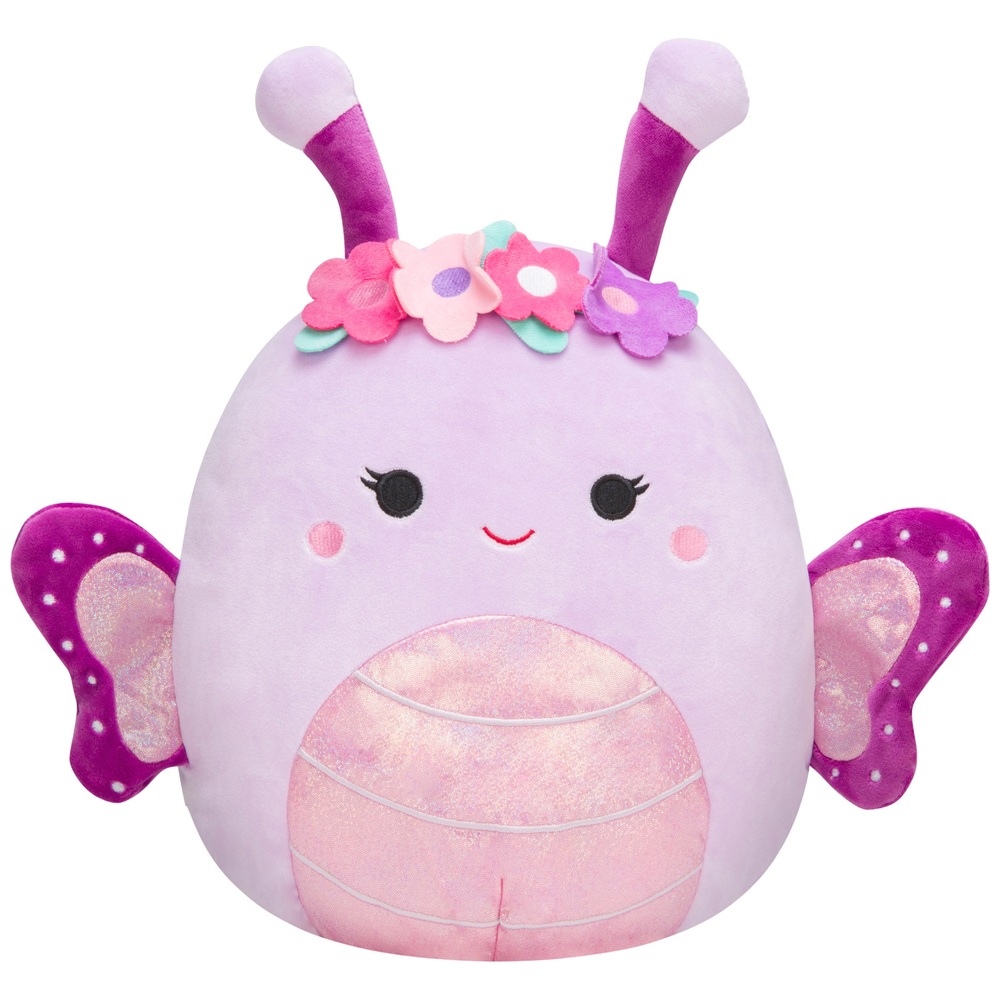 Squishmallows 40cm Brenda the Butterfly with Floral Crown Soft Toy