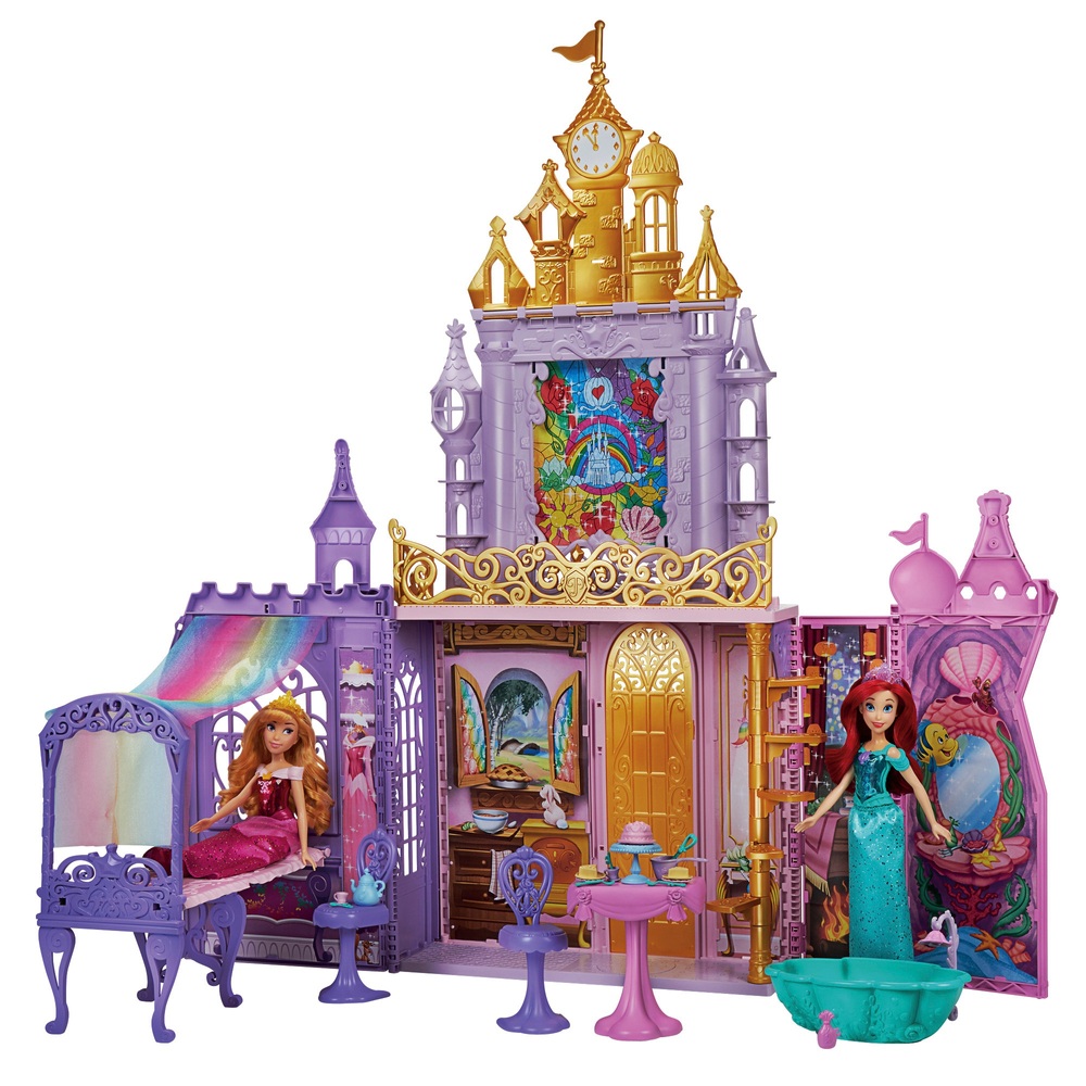 Disney Princess Fold ‘n Go Celebration Castle Playset with 20