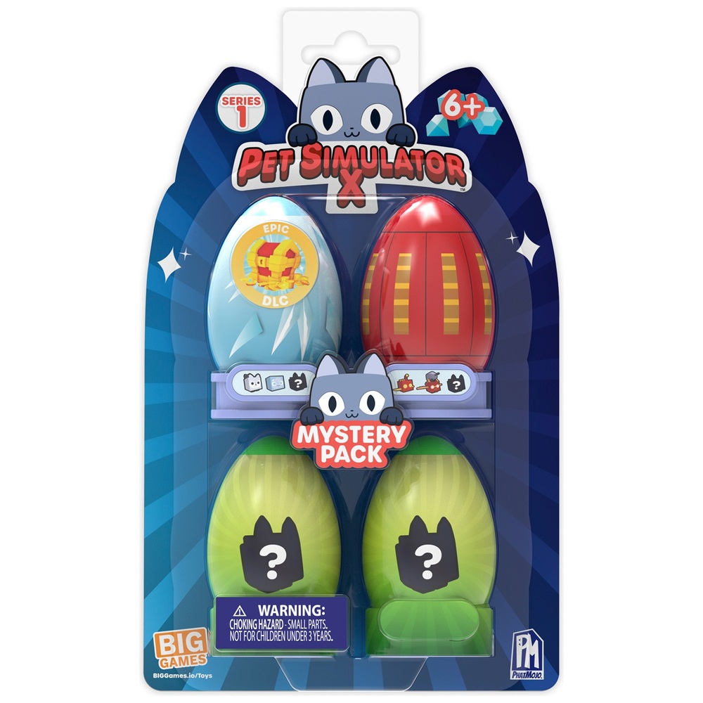 Pet Simulator X Gray Cat Collector Bundle (Mystery Case w/ 8 Items.