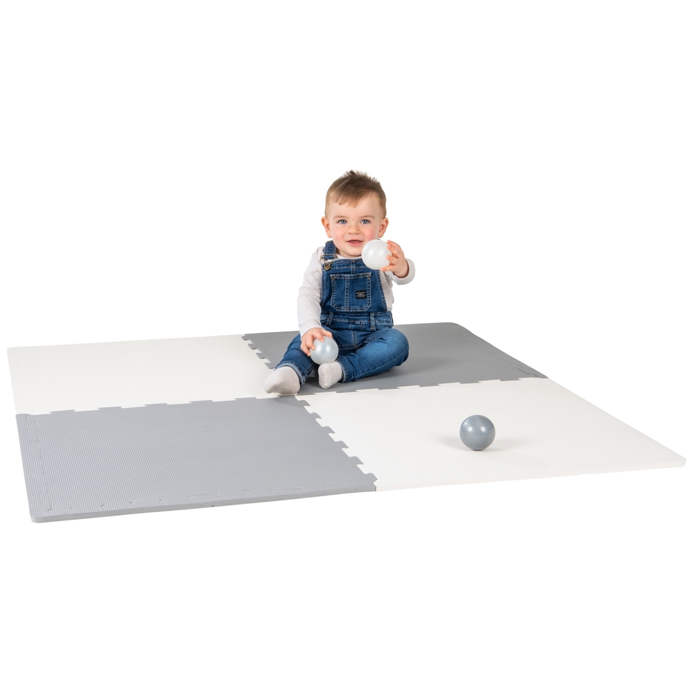 Play Factory Grey and White Foam Floor Mat Smyths Toys UK