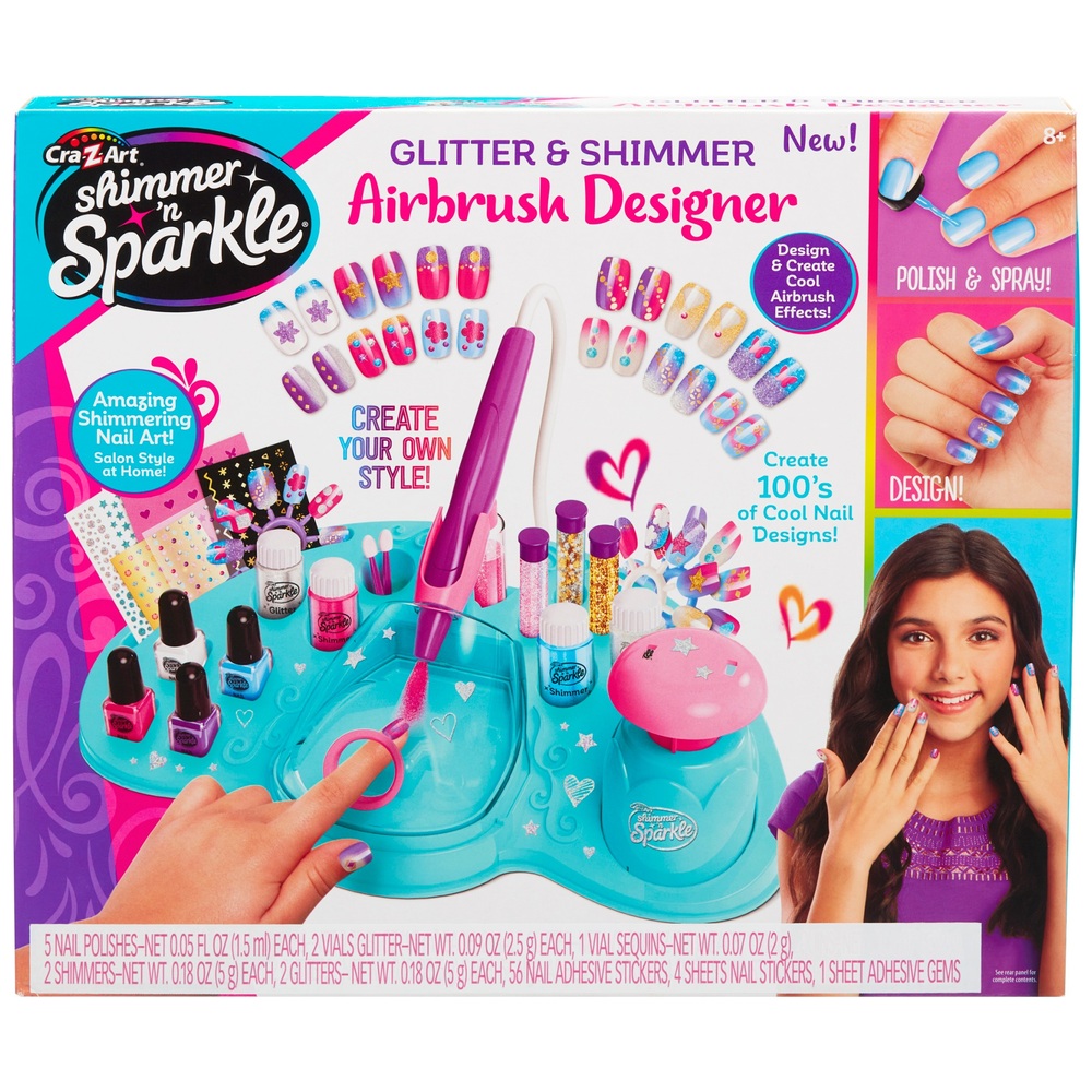 Shimmer 'n Sparkle Airbrush Nail Design Studio Smyths Toys UK