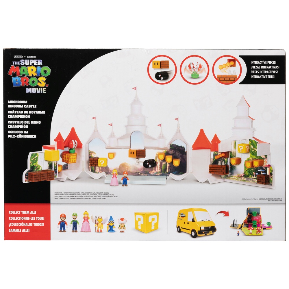Nintendo Super Mario Movie Mushroom Kingdom Castle Playset Smyths Toys UK