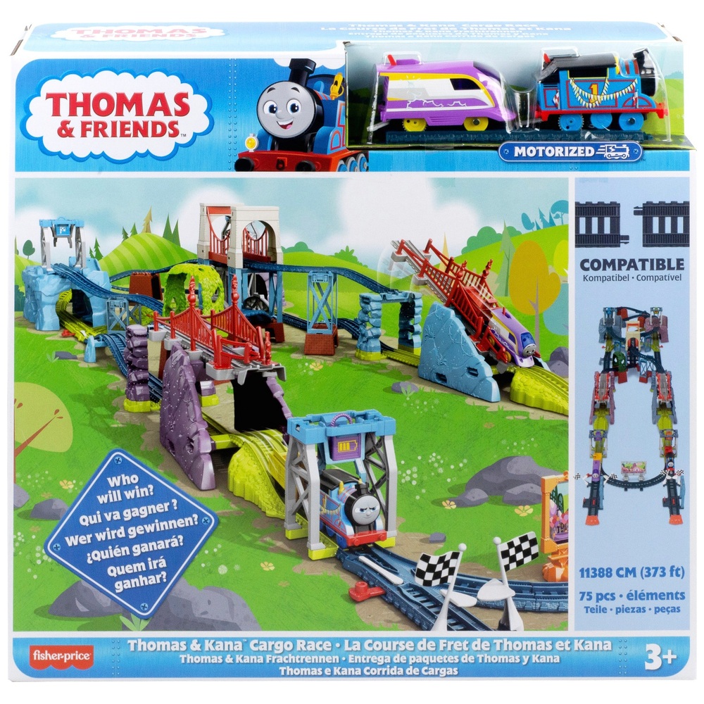 Thomas & Friends Thomas & Kana Cargo Race Train Playset Smyths Toys UK