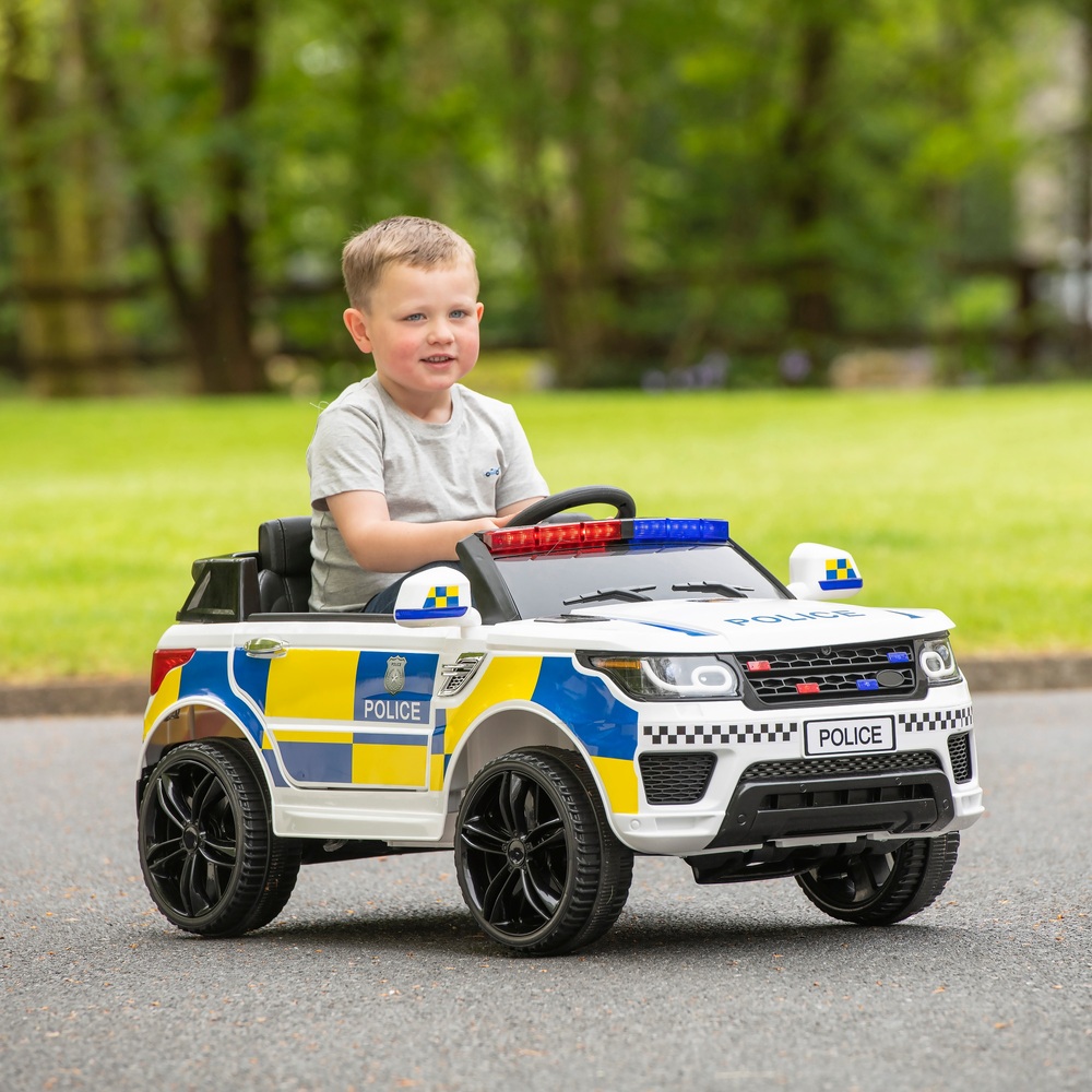 Police Car 12v Electric Ride On with Remote Control Smyths Toys UK