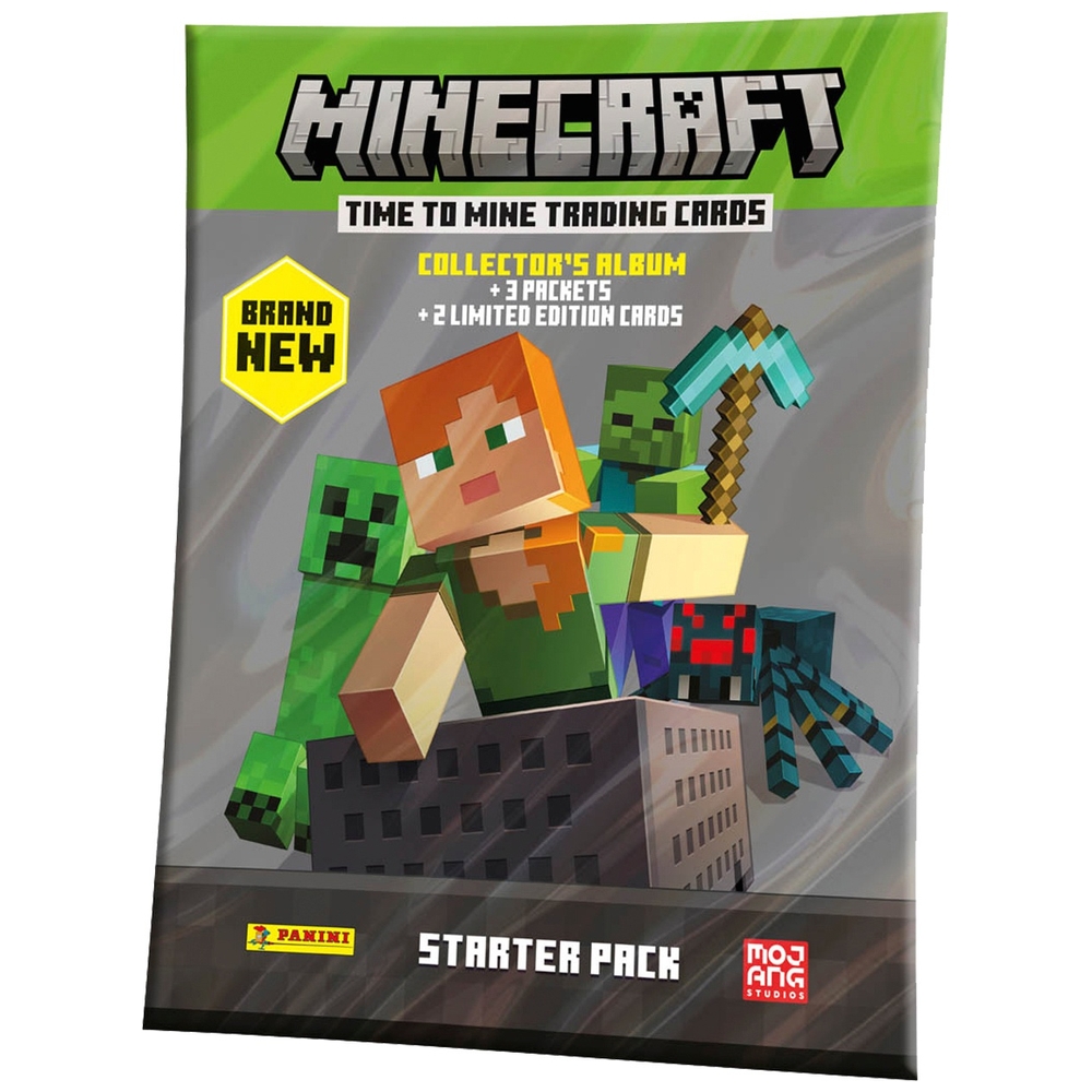 Minecraft Time to Mine Trading Card Starter Pack Smyths Toys UK