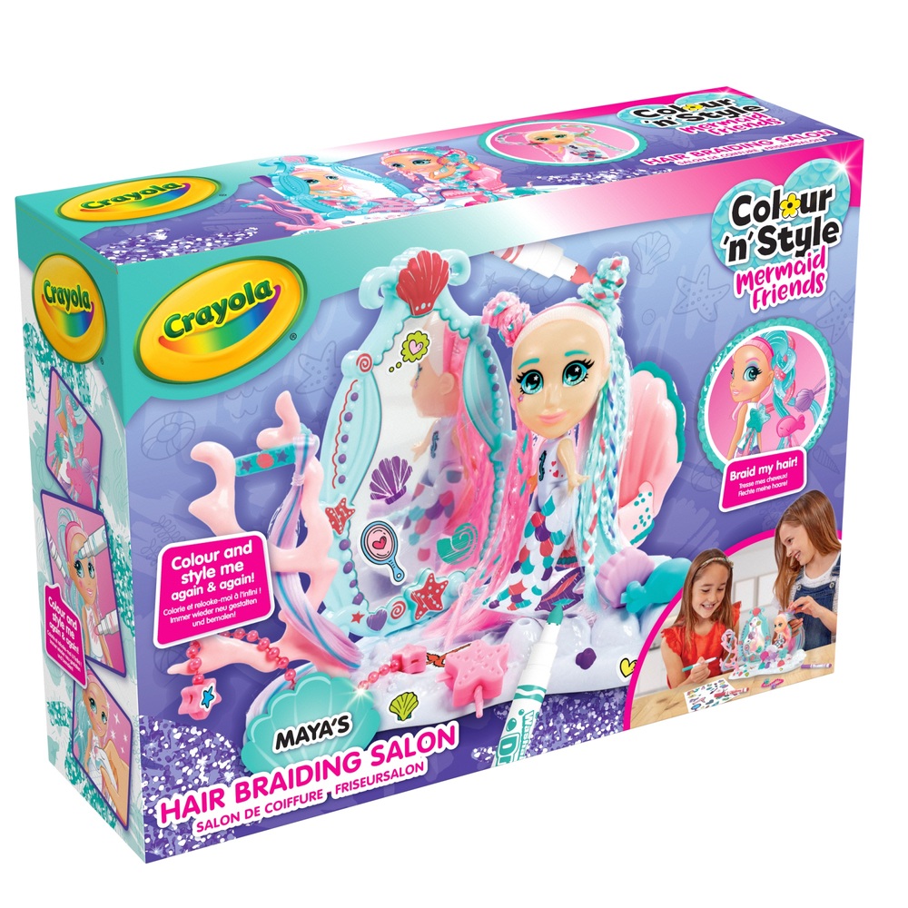 Crayola Colour 'n' Style Mermaids Sea Salon Smyths Toys UK