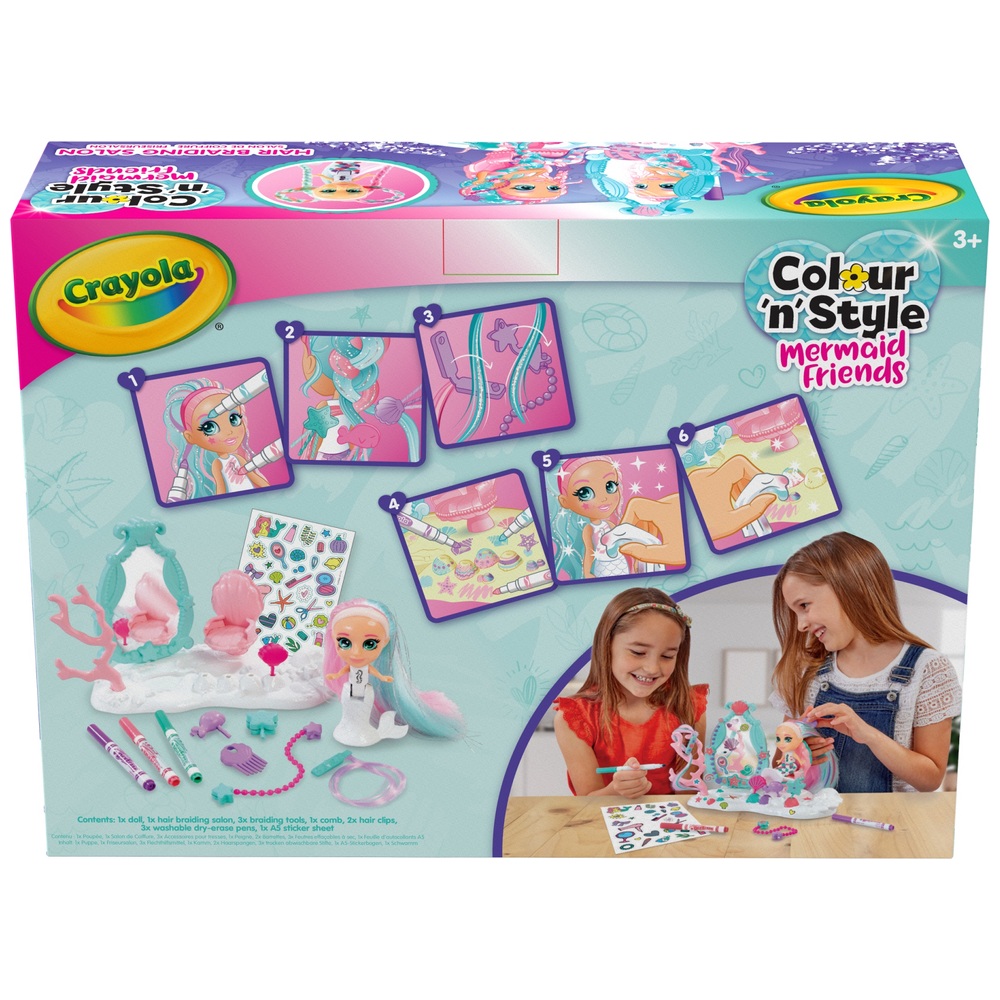 Crayola Colour 'n' Style Mermaids Sea Salon Smyths Toys Ireland