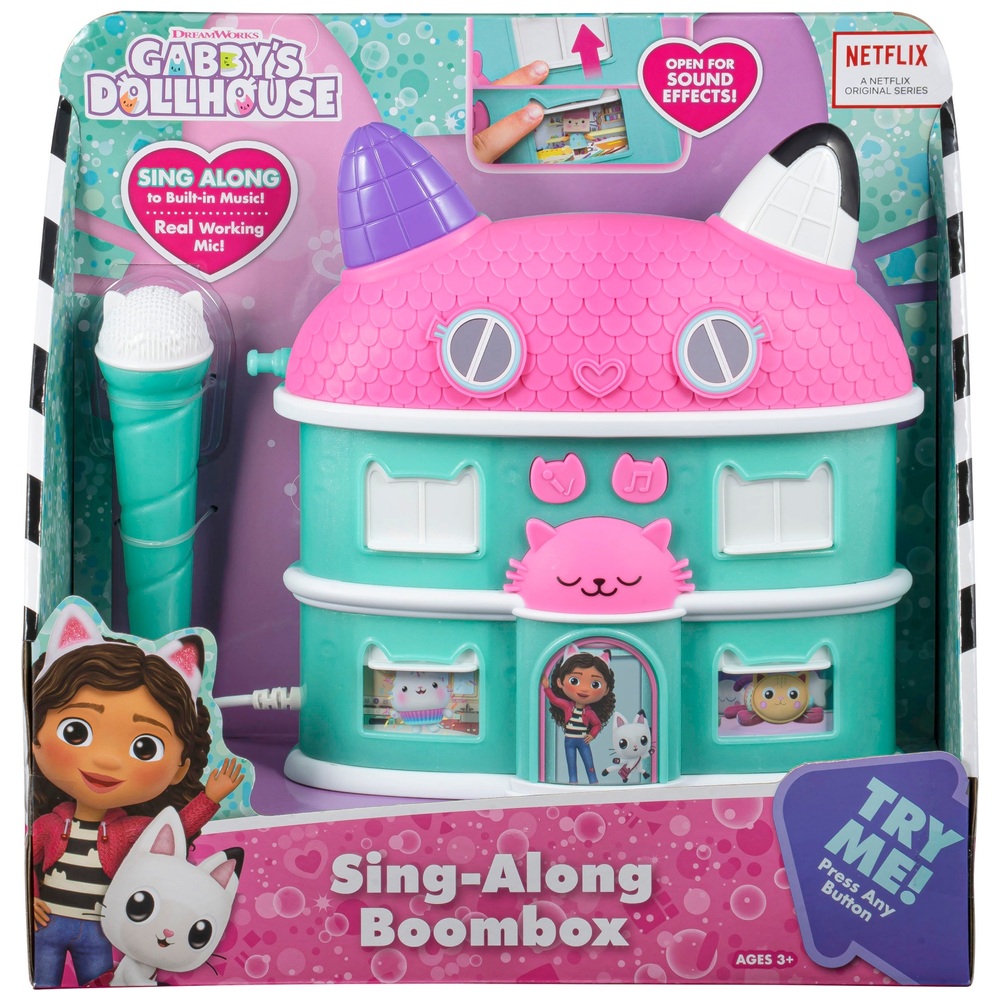 Gabby's Dollhouse SingAlong Boombox Smyths Toys Ireland