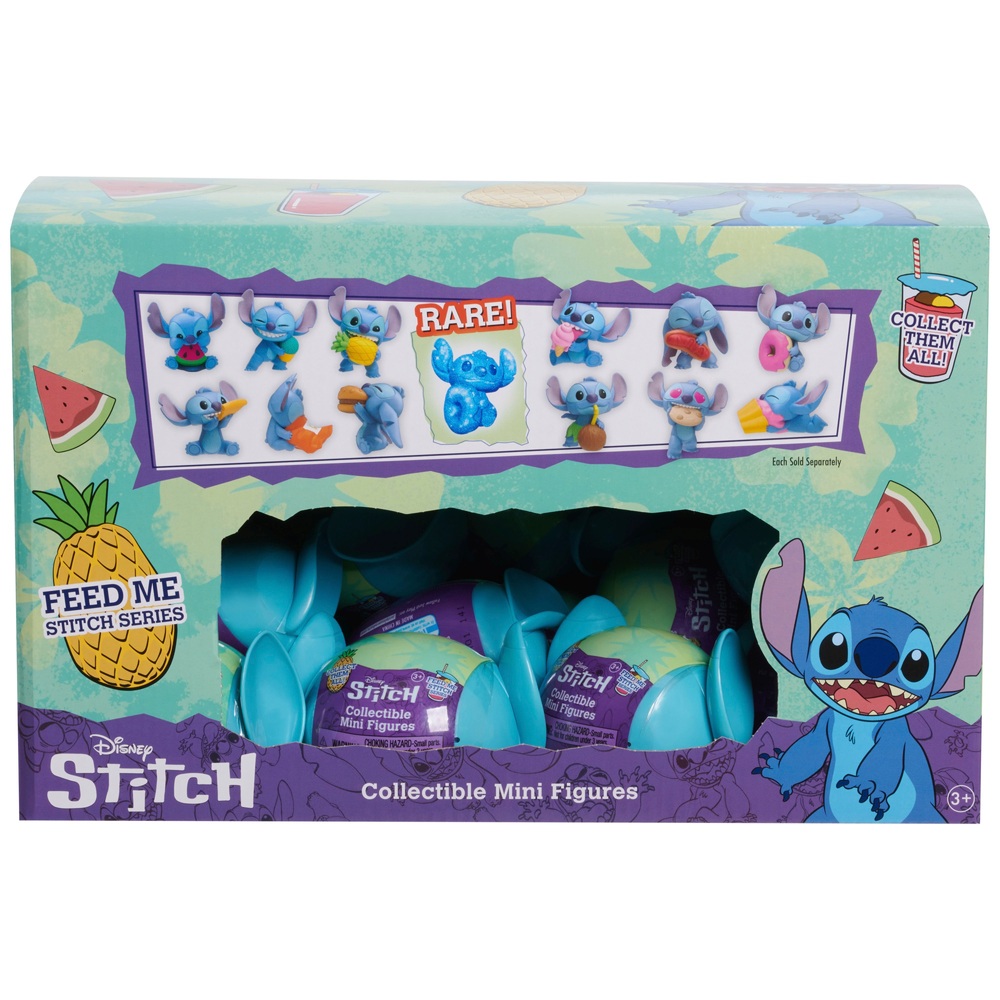 Disney Lilo & Stitch Feed Me Series Capsule Collectible Mini Figures Assortment Smyths Toys UK