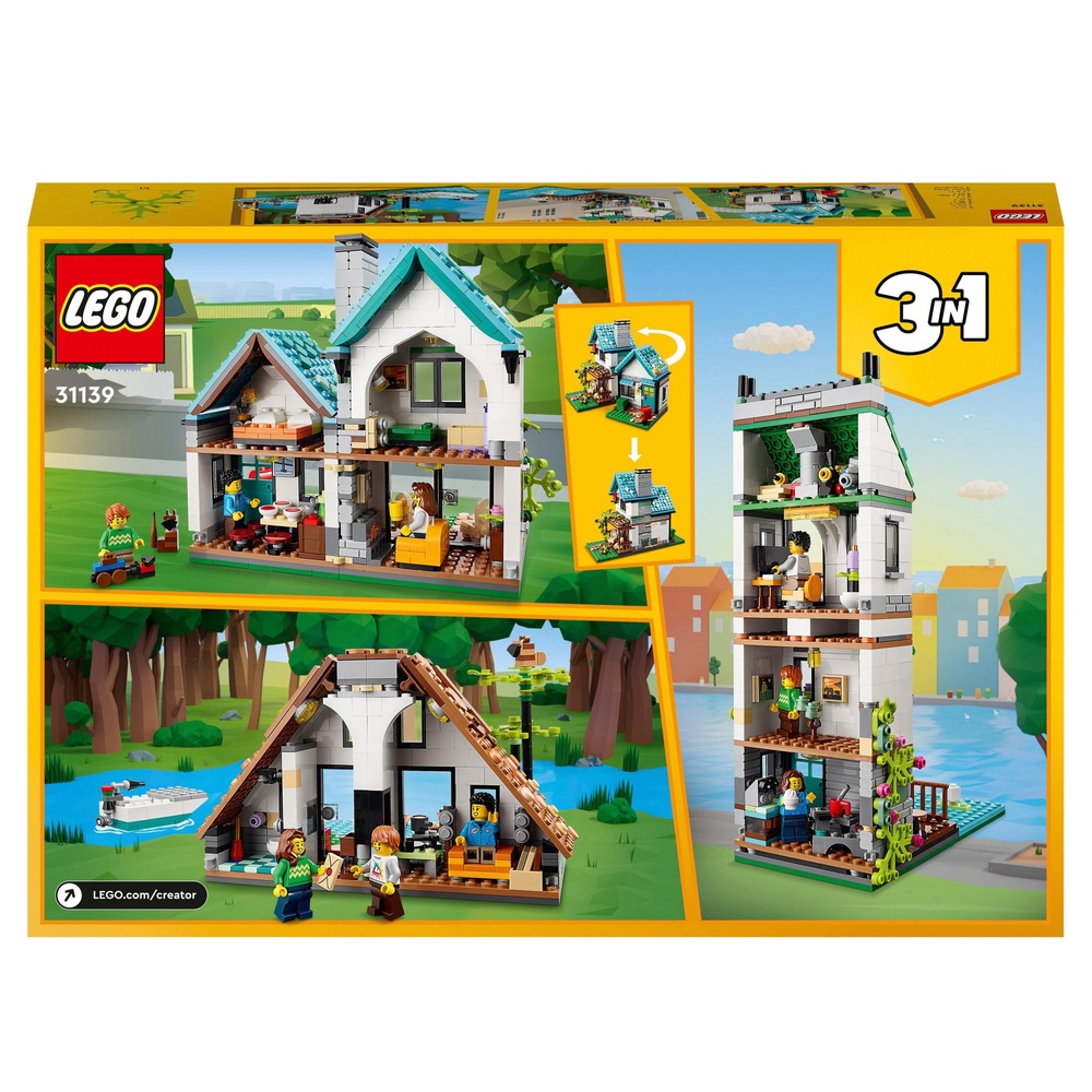 LEGO Creator 3in1 31139 Cosy House Toys Model Building Set Smyths