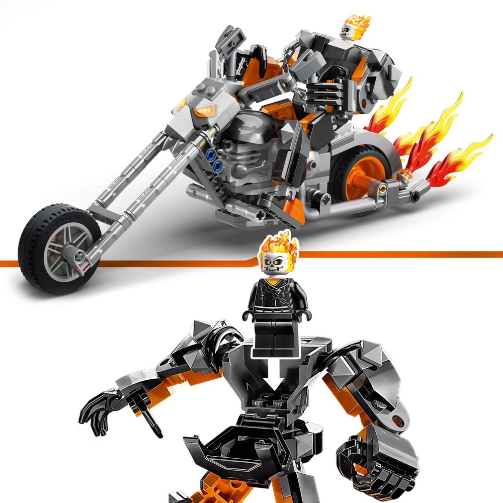 LEGO 76245 Marvel Ghost Rider Mech & Bike Motorbike Toy Smyths Toys UK