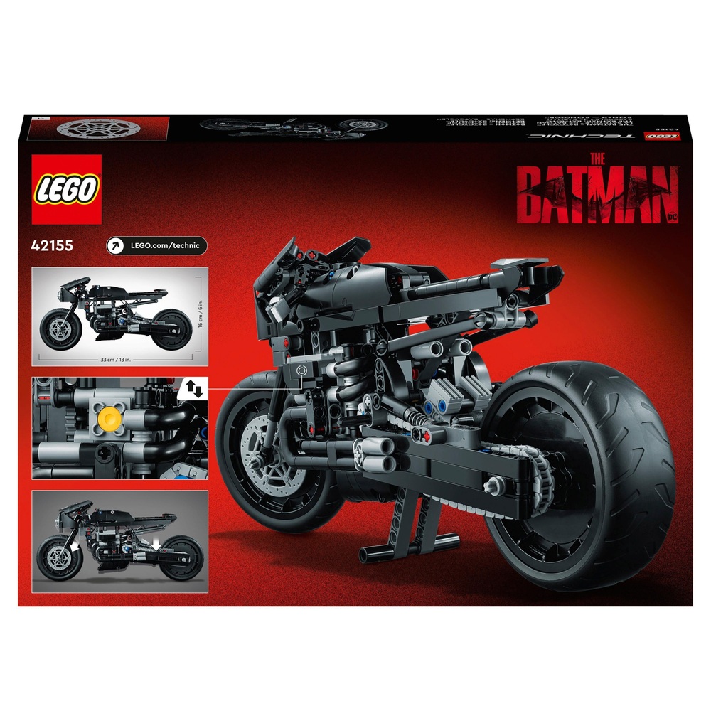 LEGO Technic 42155 The Batman Batcycle Motorbike Model Toy Smyths