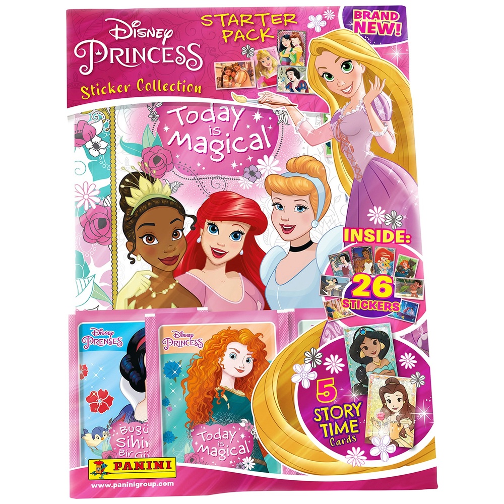 Panini Disney Princess Today Is Magic Sticker Collection Starter Pack