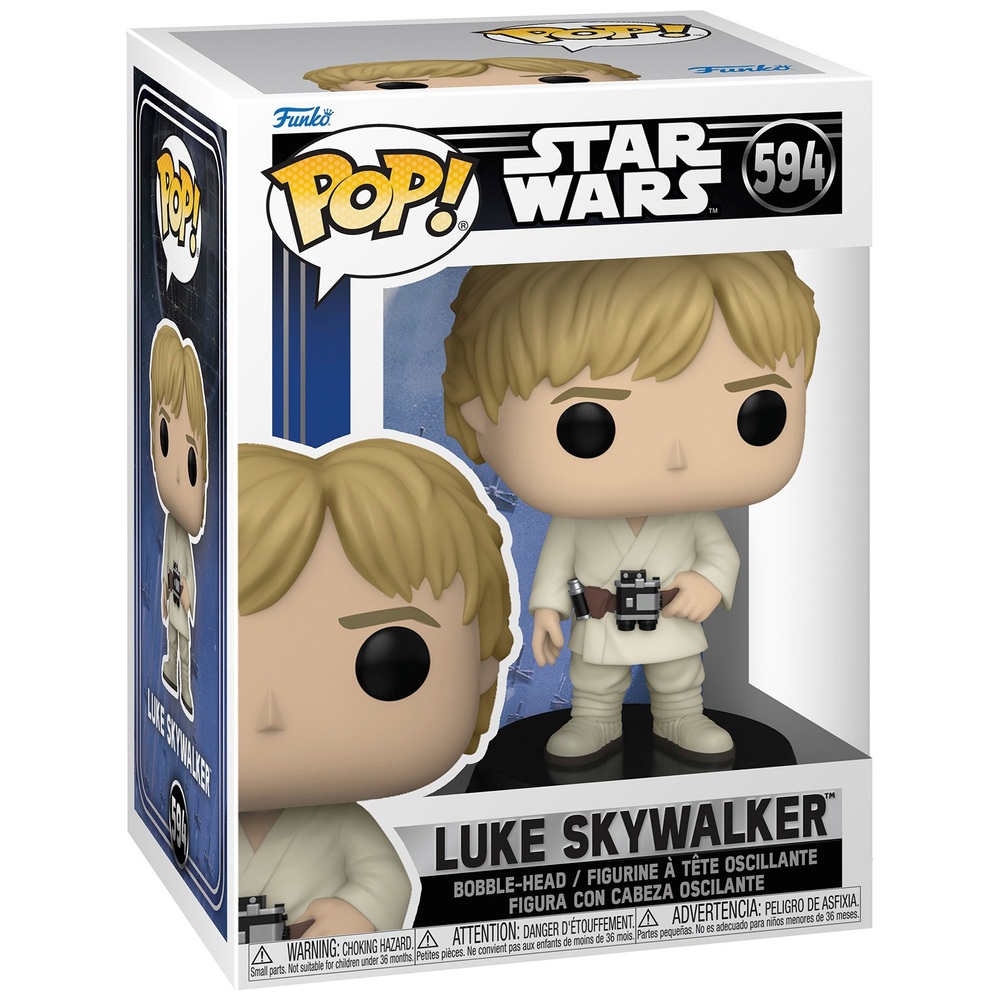 Funko POP! BobbleHead Figur 594 Star Wars Luke Skywalker Smyths Toys