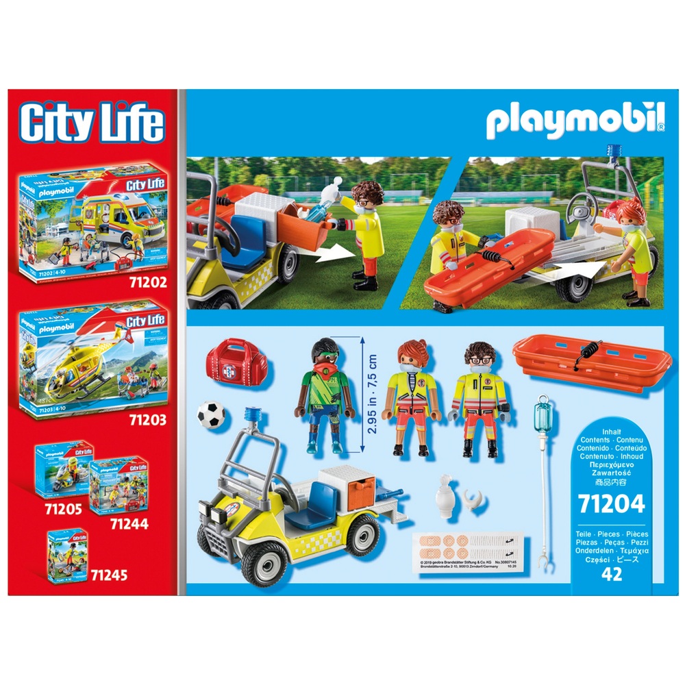 PLAYMOBIL City Life 71204 Rettungscaddy Set Smyths Toys Österreich